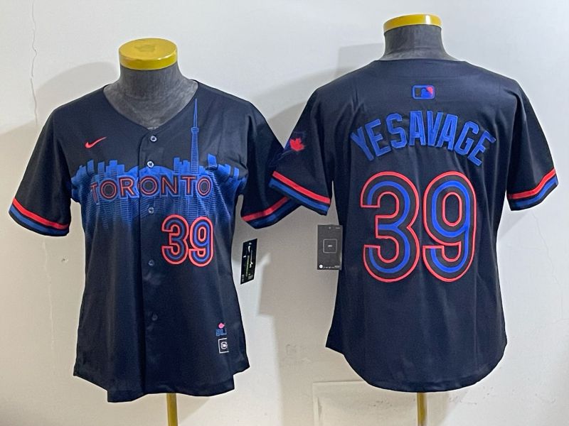 Women 2025 Nike Toronto Blue Jays #39 Yesavage Blue Game MLB Jersey 012->women mlb jersey->Women Jersey